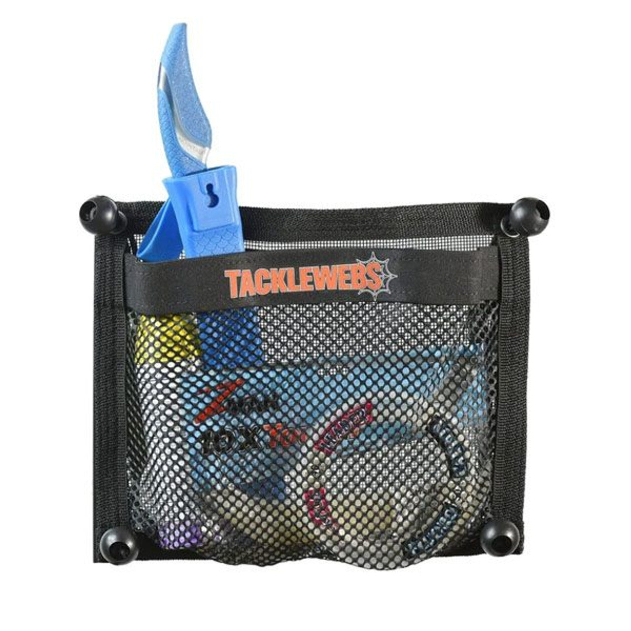 TackleWebs 12"W x 10"H Black Bungee Pocket